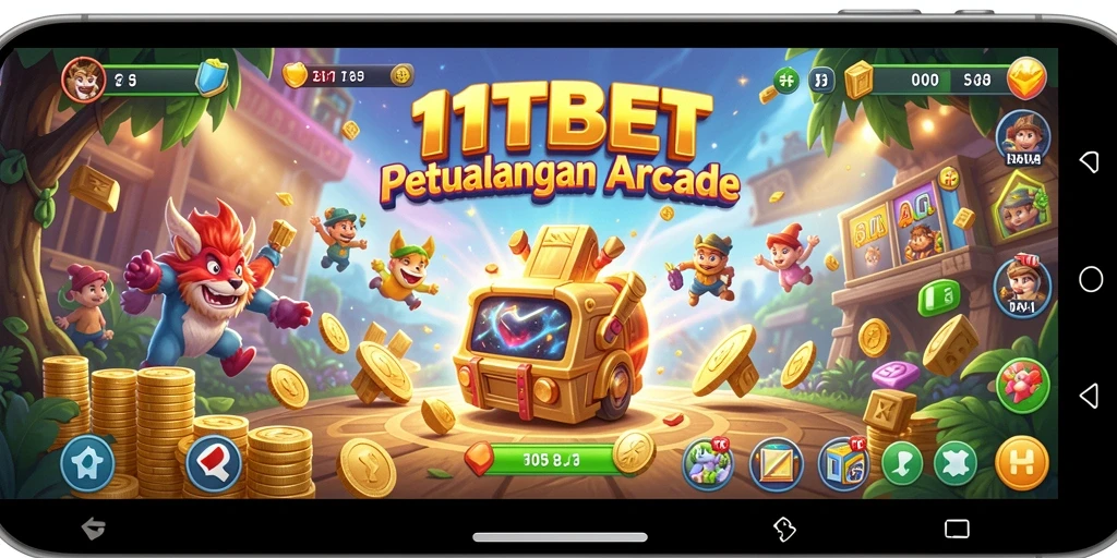 Tangkapan layar menunjukkan momen seru dalam permainan Arcade 11TBET.