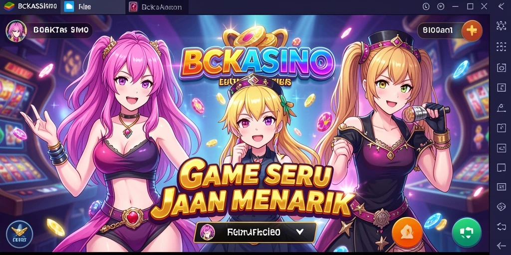 Gameplay BCKASINO yang seru dengan karakter anime yang menarik.