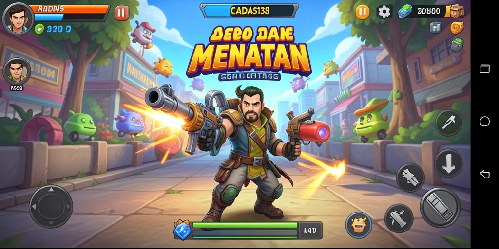 Screenshot <strong>CADAS138</strong> menampilkan aksi gameplay Arcade yang mendebarkan.