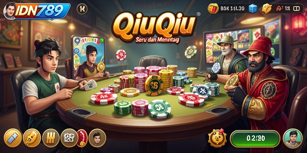 Tampilan gameplay QiuQiu yang menarik dari IDN789.