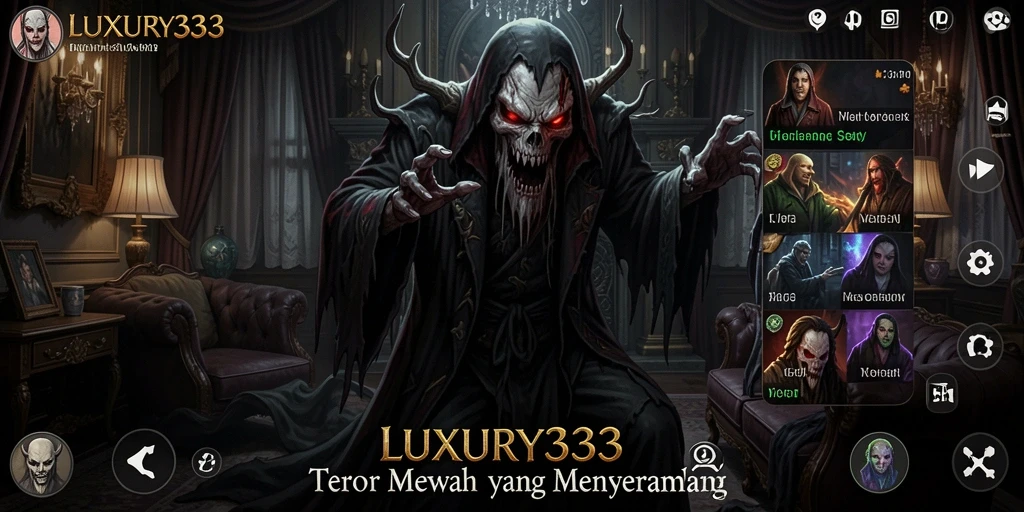 Tampak hantu menyeramkan dalam gameplay LUXURY333.