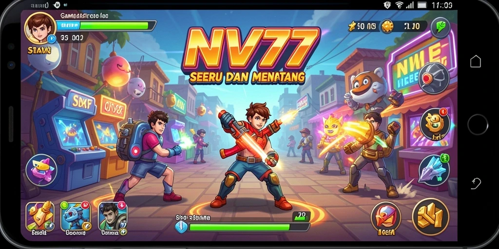 Tampilan gameplay NV77 yang seru dan menantang.