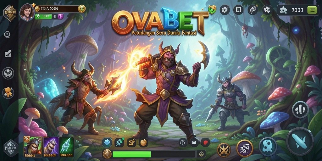 Tampilan gameplay OVABET yang menawan dan penuh aksi petualangan.